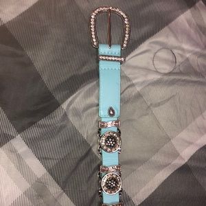 Blue jeweled belt